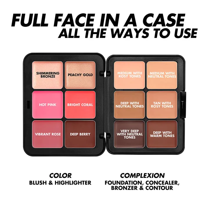Make Up For Ever HD Skin Face Essentials Palette With Highlighters
