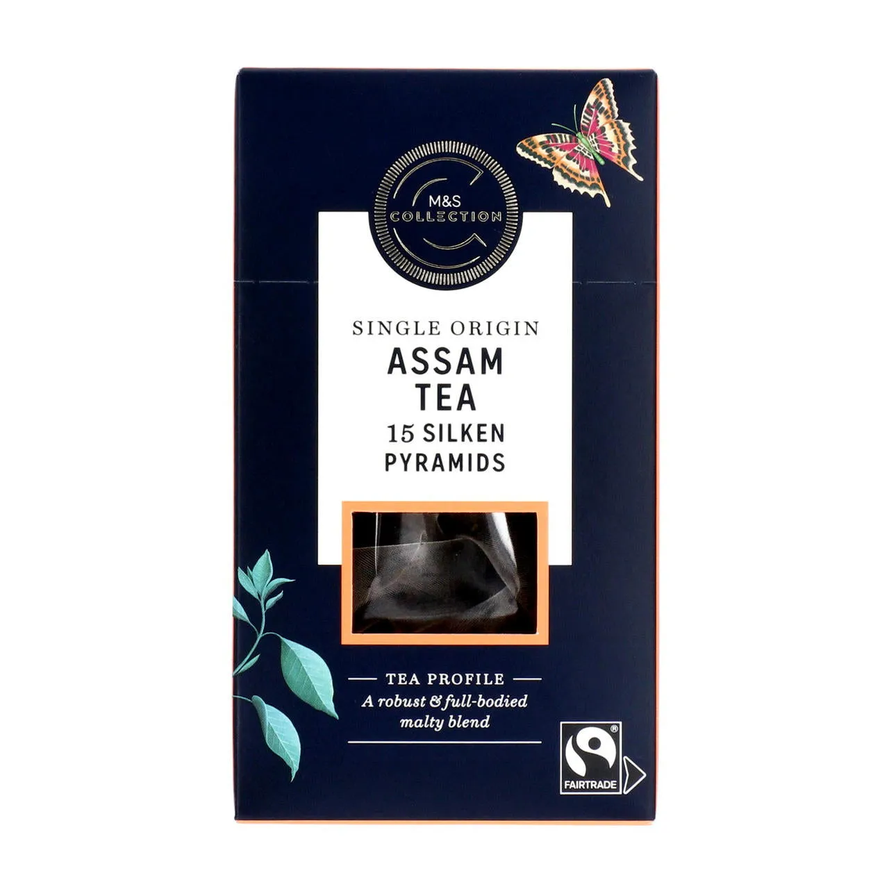 M&S Collection Single Origin Assam Tea 15 Silken Pyramids 37.5g