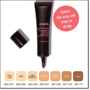 Mark. By Avon Super Conceal Full Coverage Concealer | Dark