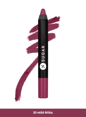 Matte As Hell Crayon Lipstick - 32 Miss Rosa