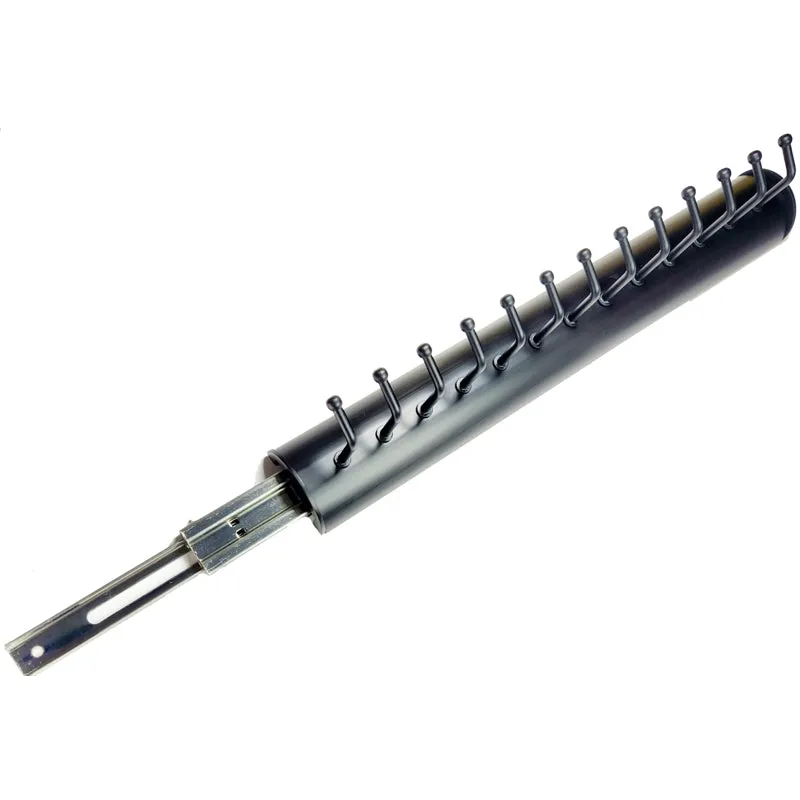 Matte Black Accessory Rack, 13 Hooks