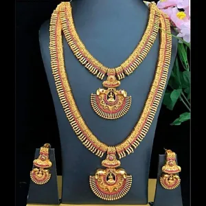 Matte Temple Style long and Short Neckset