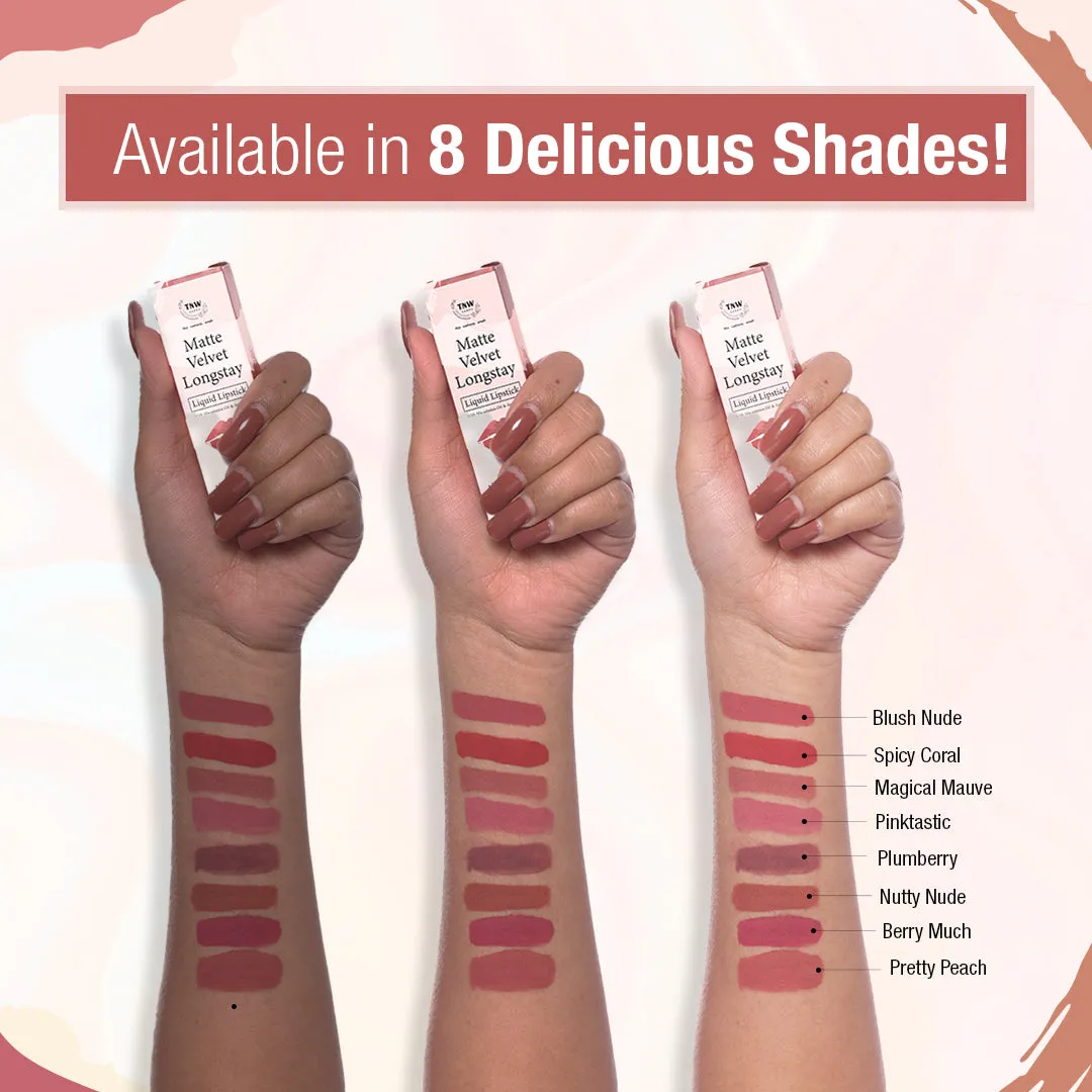 Matte Velvet Longstay Liquid Lipstick.