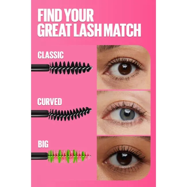 Maybelline Great Lash Waterproof Mascara - Brownish Black