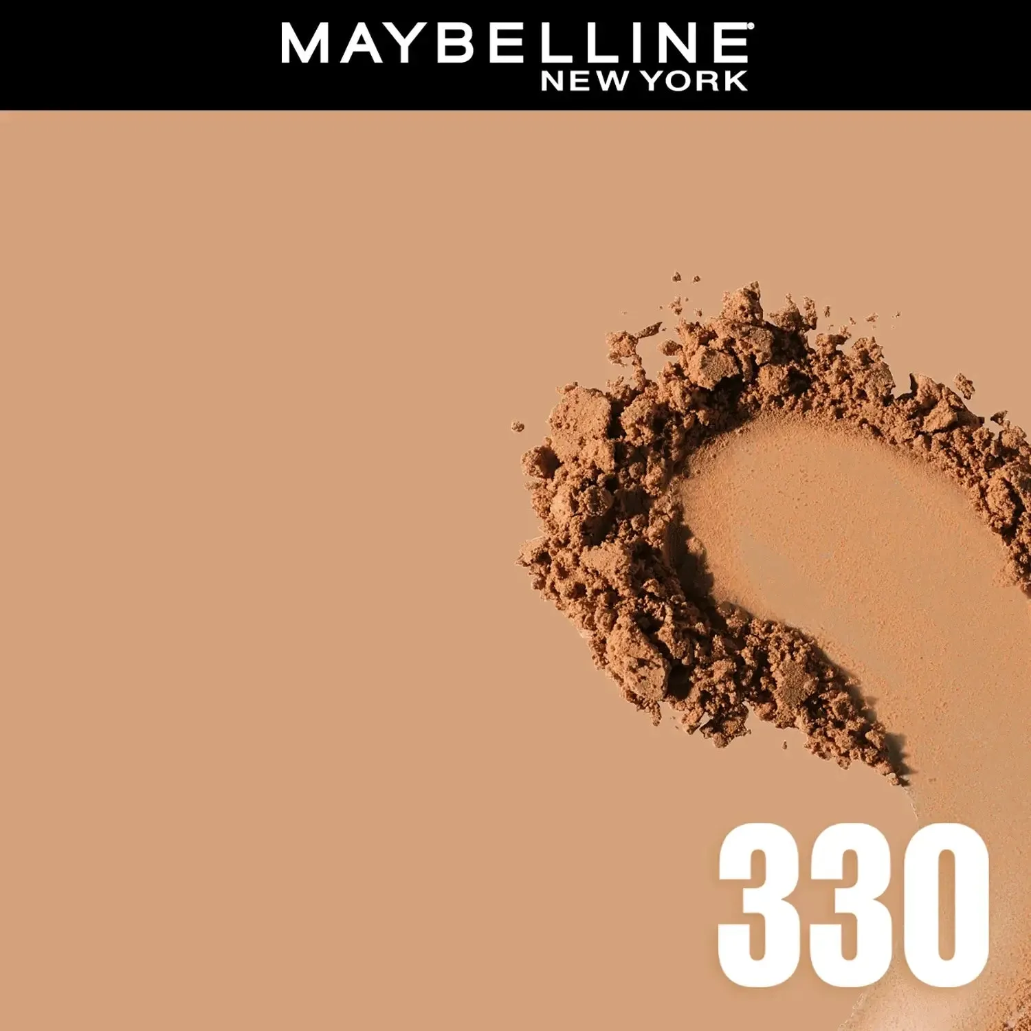 Maybelline New York Fit Me Matte   Poreless Compact Powder, 330 Toffee, 6g
