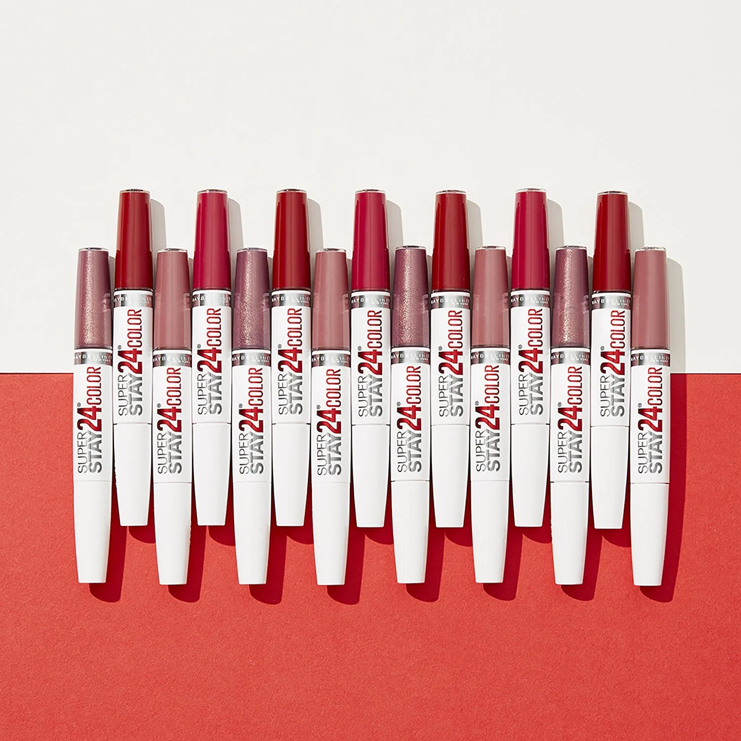 Maybelline SuperStay 24 2-Step Smile Brightening Longwear Liquid Lipstick - Optic Ruby