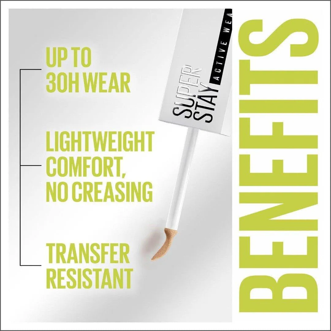 Maybelline Superstay Active Wear 30h Longwear Concealer - 25 Medium