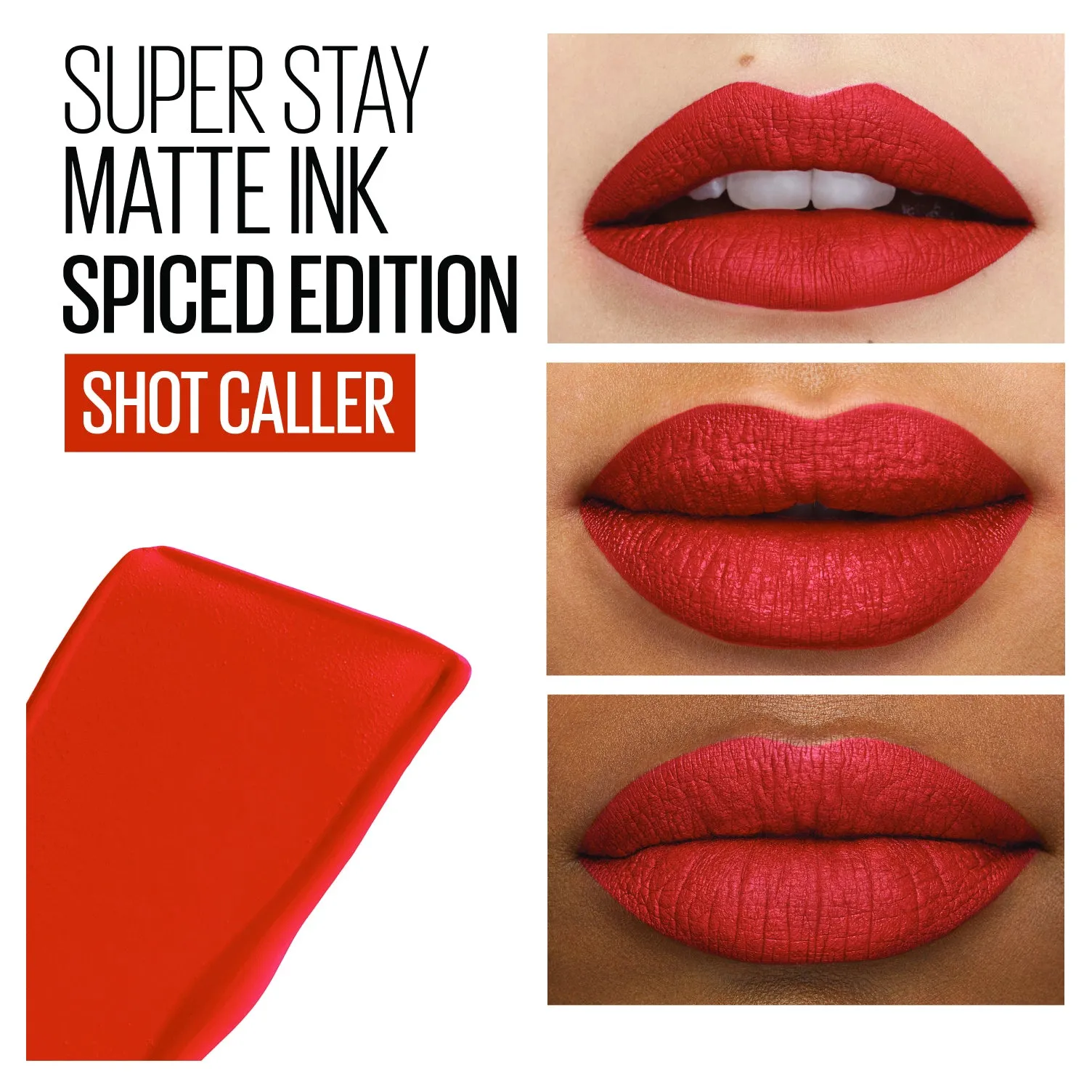 Maybelline Superstay Matte Ink Liquid Lipstick Spiced Up - Shot Caller 290 5mL