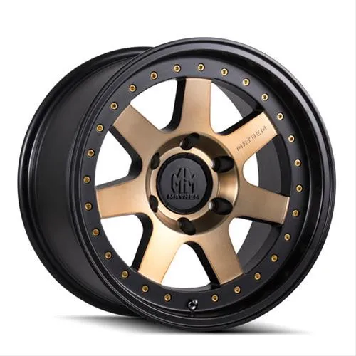 Mayhem Prodigy 8300 Series Matte Black Wheels with Bronze Tint Face 8300-8936TZ