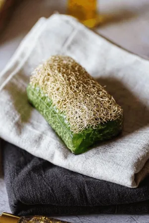 MØDA Aloe Vera Vegan Soap with Natural Loofah