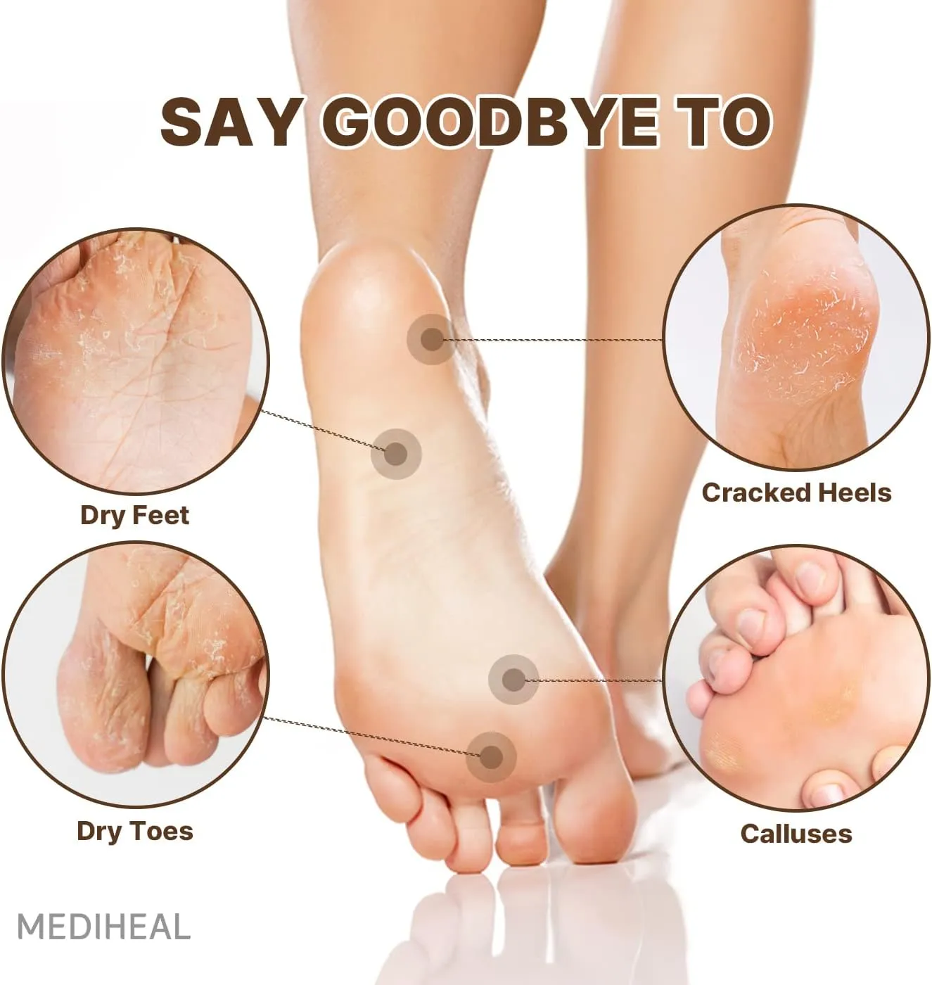 MEDIHEAL Derma Layer Foot Mask (5Packs)