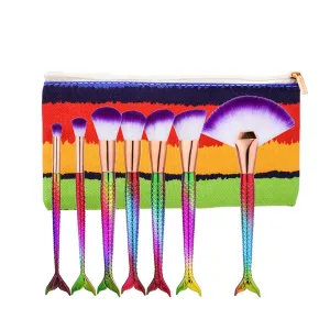 Mermaid Brushes with Bag