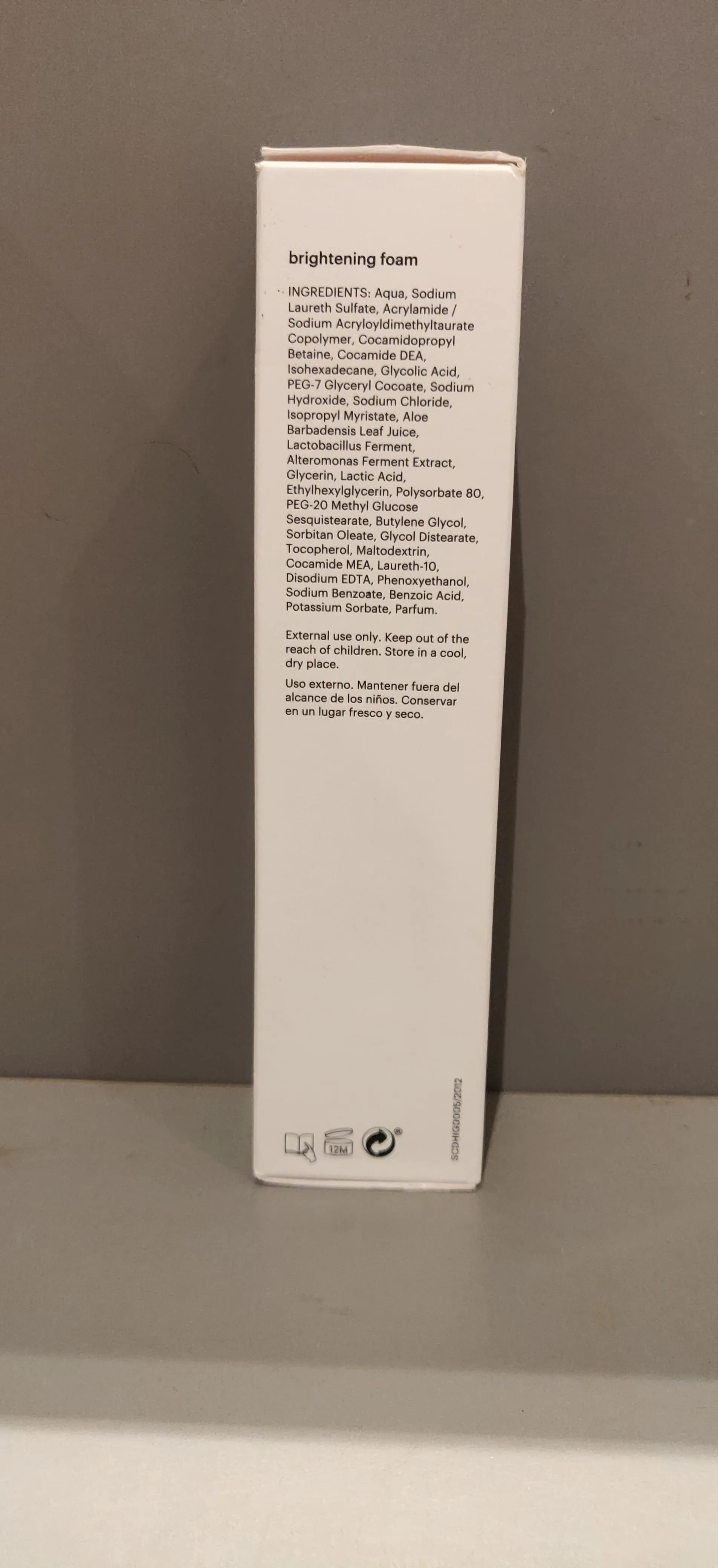 Mesoestetic brightening foam