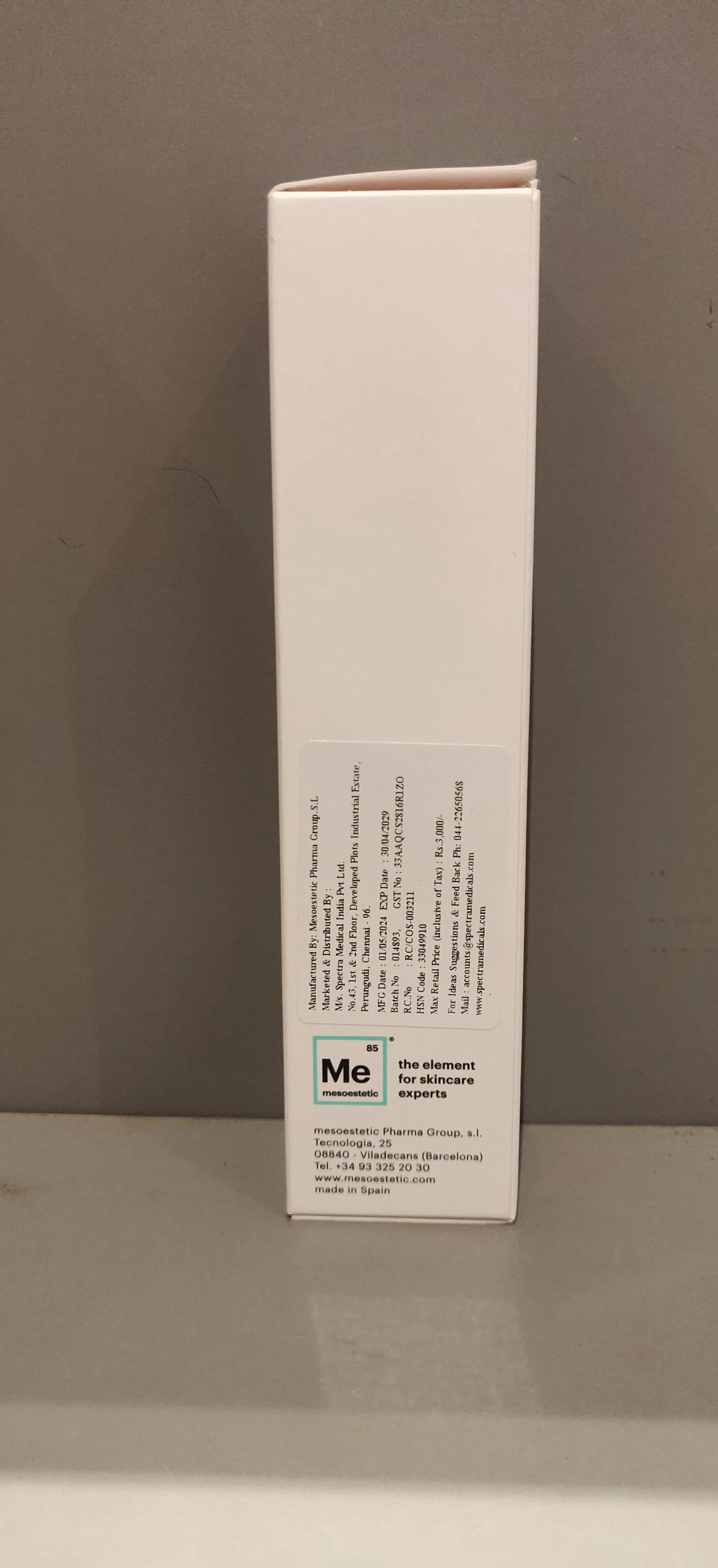 Mesoestetic brightening foam
