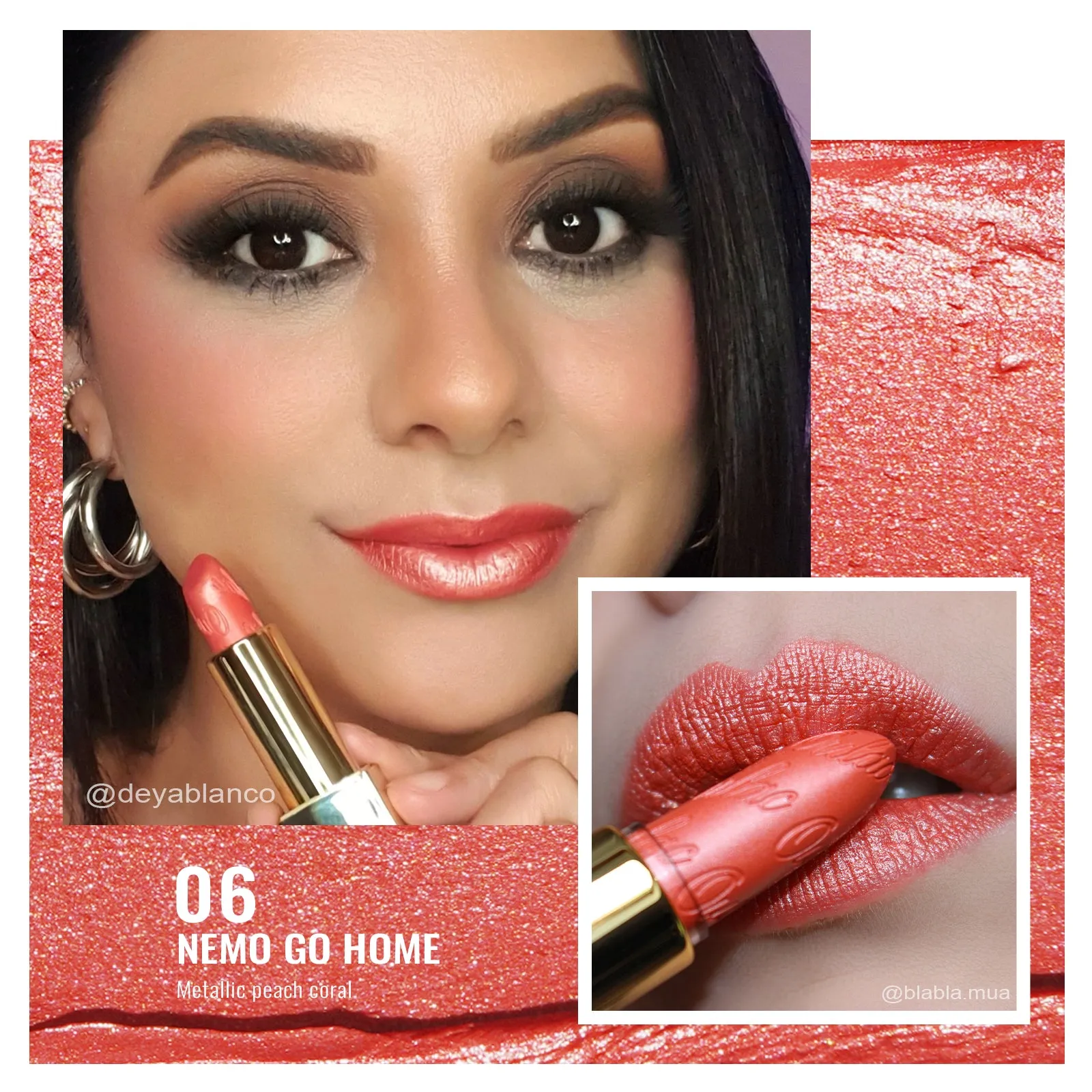 Metallic Shine Lipstick | D06 Nemo Go Home