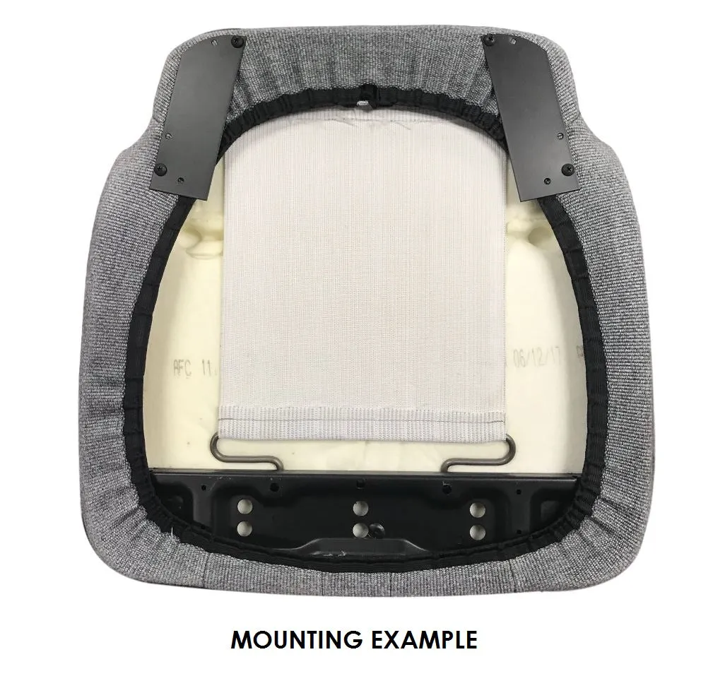 National 23" Wide Replacement Truck Seat Cushion in Gray Mordura Cloth with Bolsters PN 51500100RA