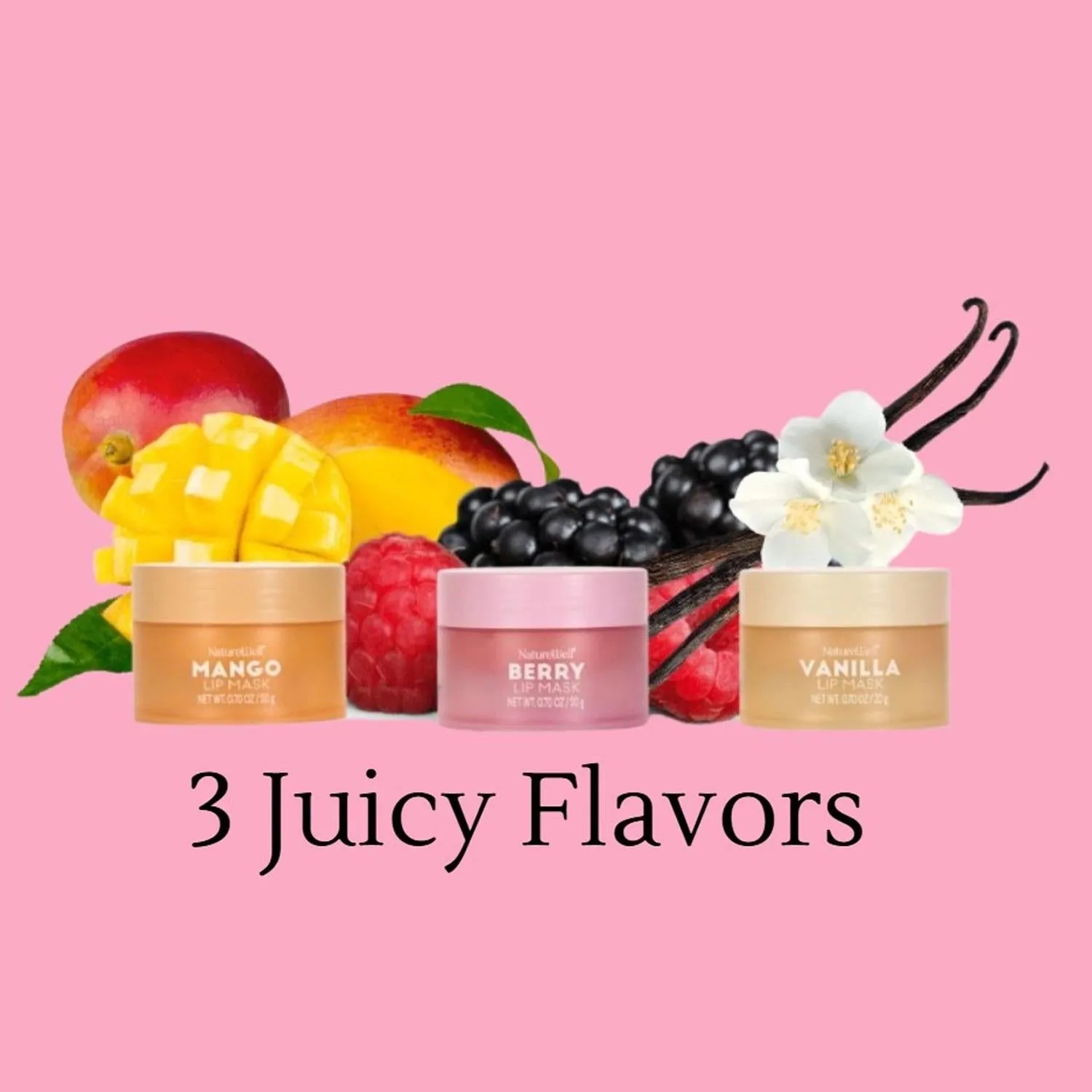 NatureWell Hydrating Lip Mask, Variety Pack, 0.70 oz., 3 pk.