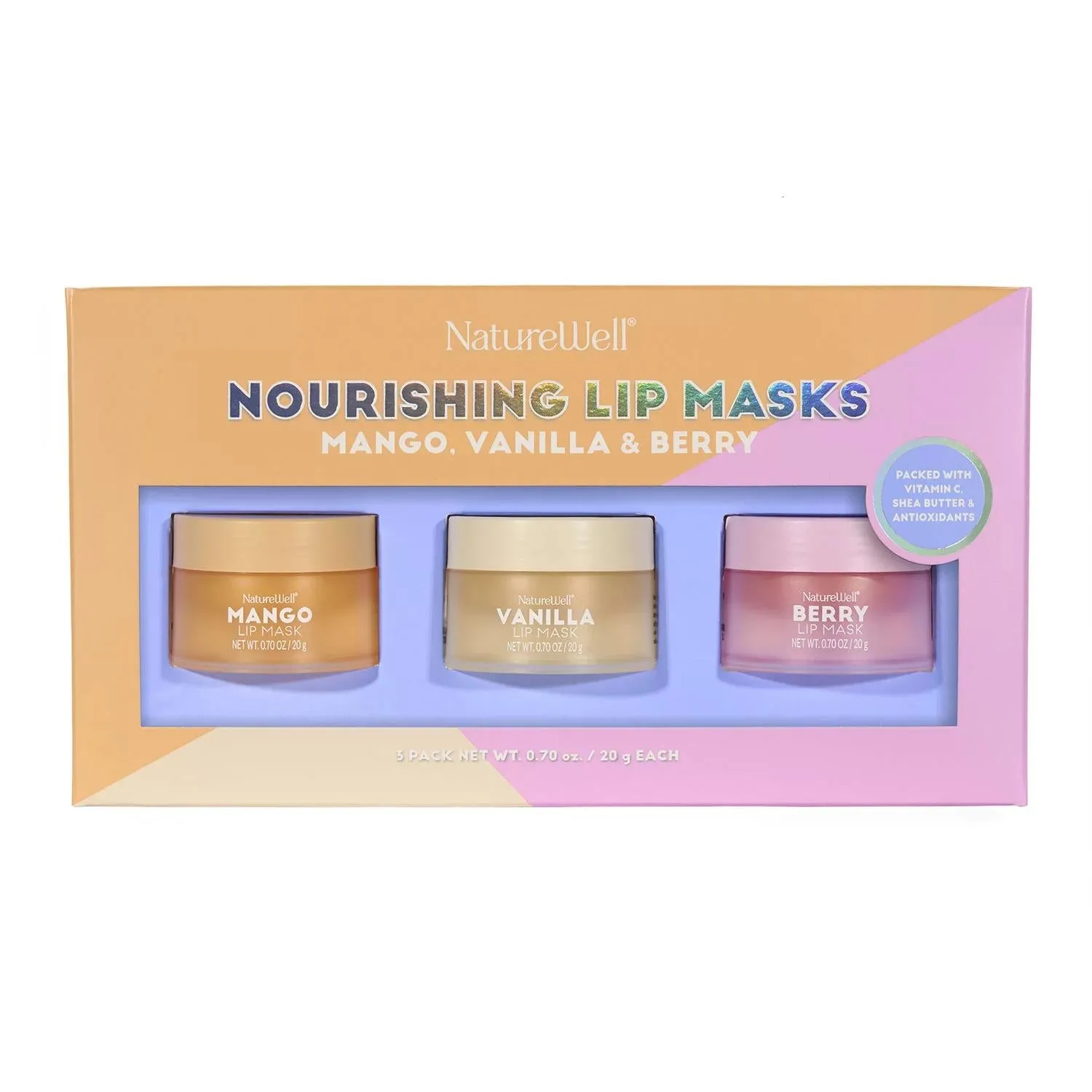 NatureWell Hydrating Lip Mask, Variety Pack, 0.70 oz., 3 pk.