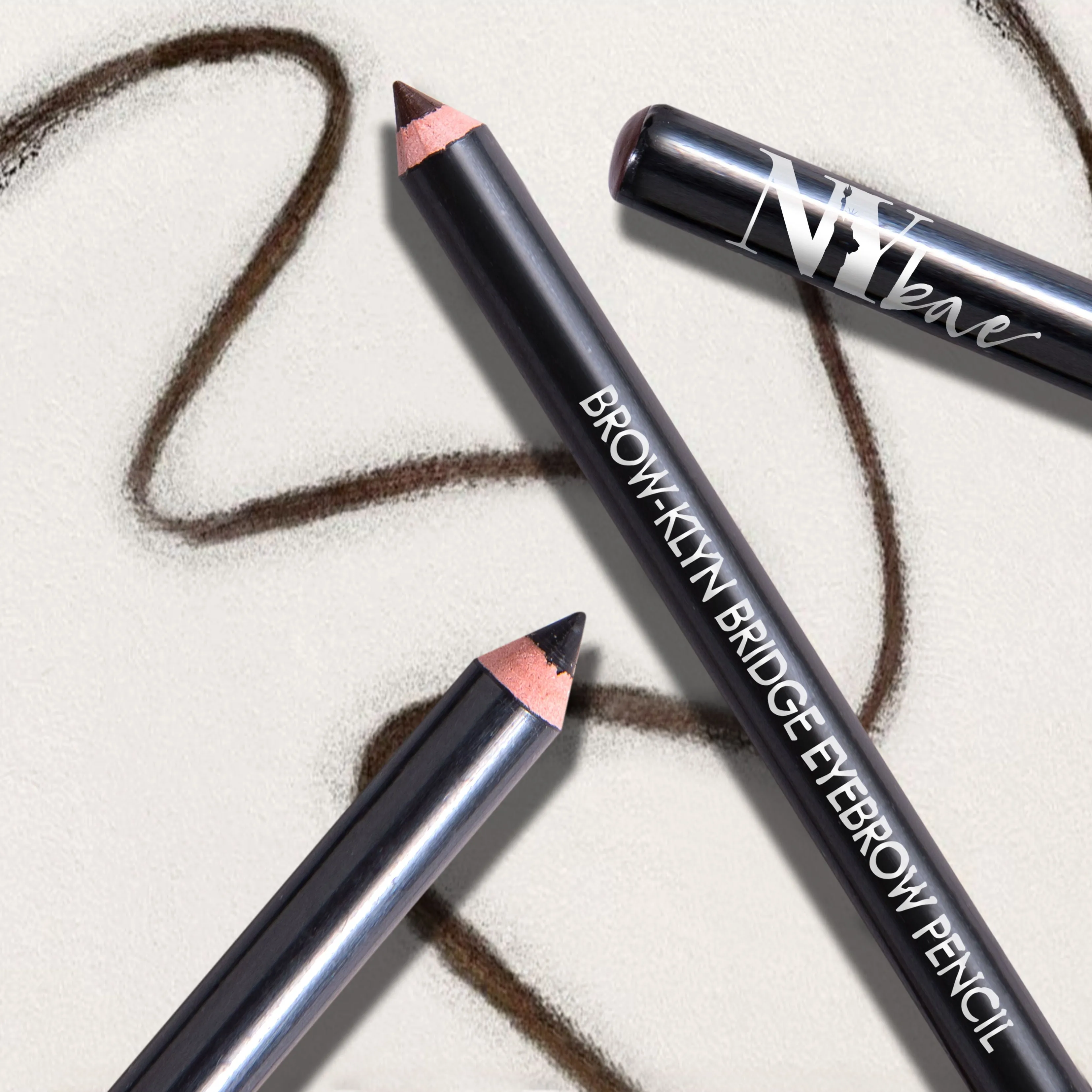 NY Bae Brow-klyn Bridge Eye Brow Pencil - Brown (1.4 g) | Enriched with Castor Oil & Vitamin E | Smudge Resistant | Easy To Use | Cruelty Free