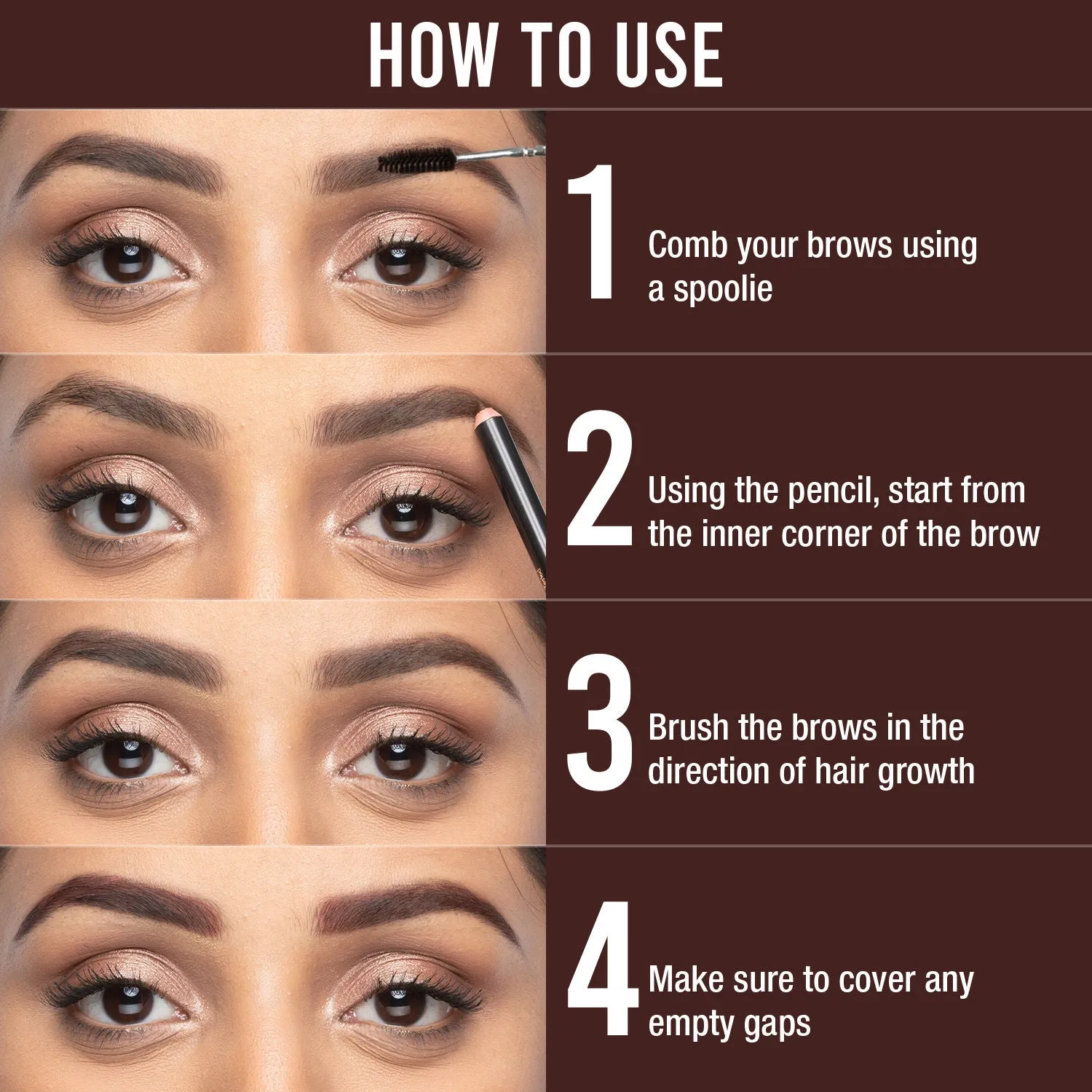 NY Bae Brow-klyn Bridge Eye Brow Pencil - Brown (1.4 g) | Enriched with Castor Oil & Vitamin E | Smudge Resistant | Easy To Use | Cruelty Free