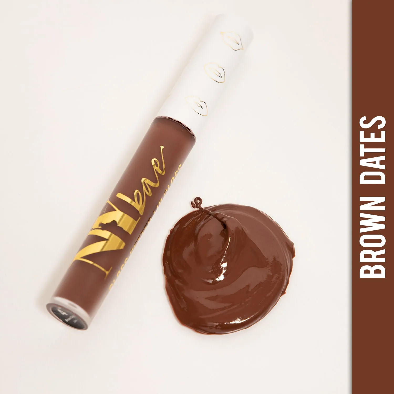 NY Bae Gloss Getter Lip Gloss | Shiny Satin Finish | Light Weight | Non-Sticky - Brown Dates 04 (2.8 ml)
