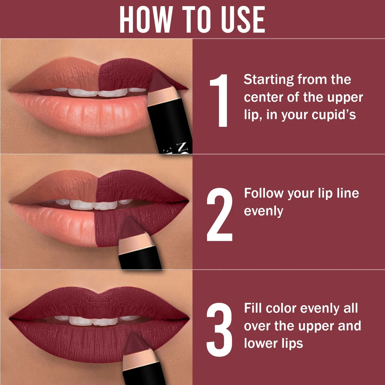 NY Bae Mets Matte Lip Crayon | Satin Texture | Maroon | Enriched with Vitamin E - Major League Attraction 2 (2.8 g)