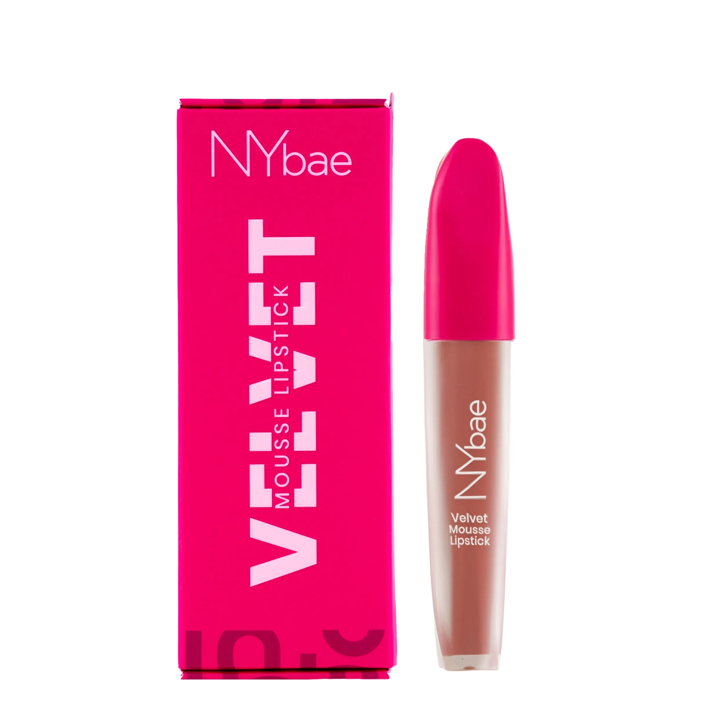 NY Bae Velvet Mousse Liquid Lipstick - Cheeky Nude 09 (6.5ml) | Velvet Matte Finish | Transferproof | Smudgeproof | Ultra Light | Smooth | Moisturising Nude Lipstick
