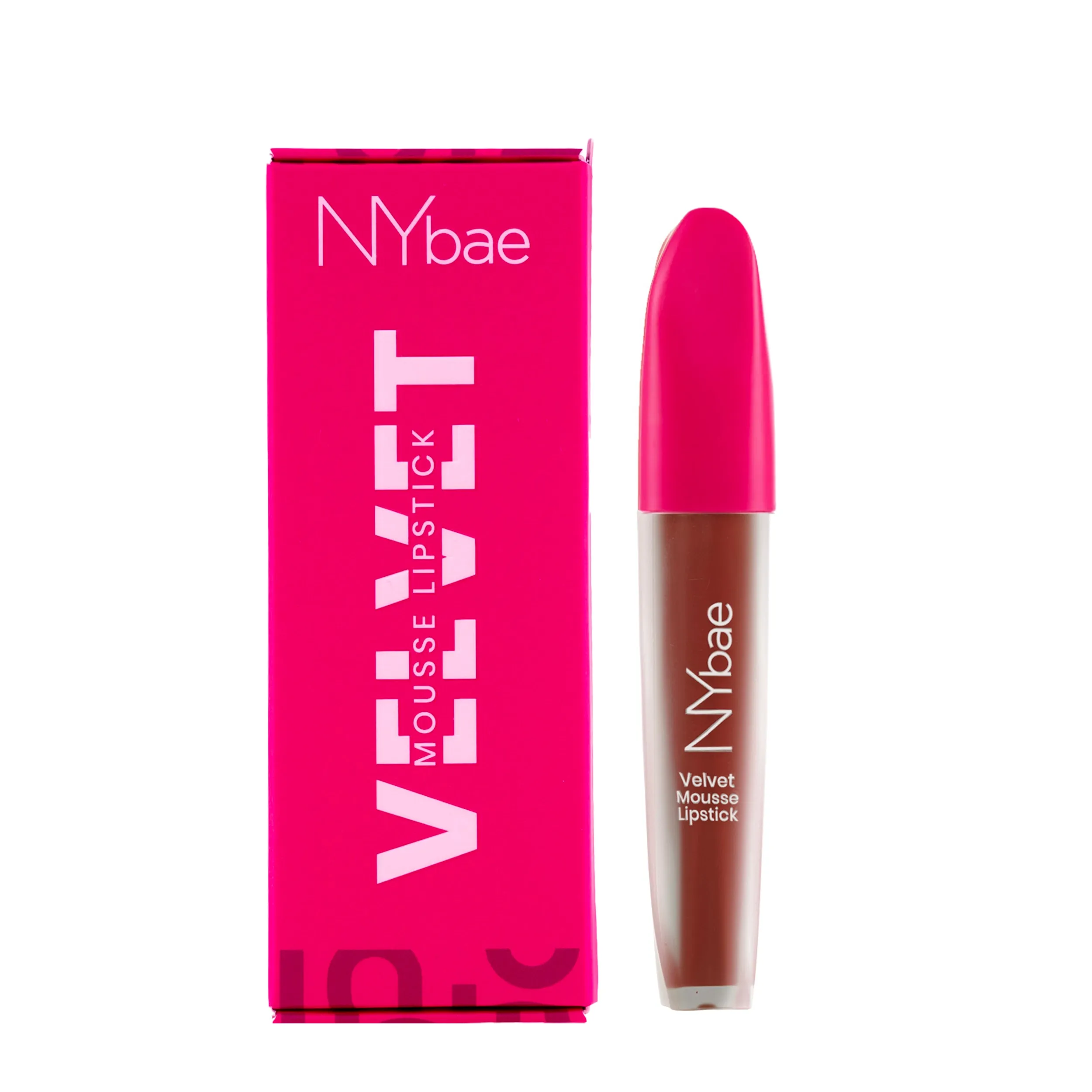 NY Bae Velvet Mousse Liquid Lipstick - Spicy Rust 06 (6.5ml) | Velvet Matte Finish | Transferproof | Smudgeproof | Ultra Light | Smooth | Moisturising Brown Lipstick