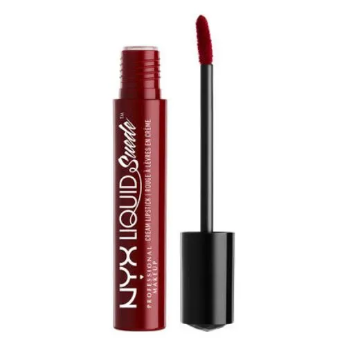 NYX - Liquid Suede Cream Lipstick, Cherry Skies - 0.13 fl oz (4 ml)