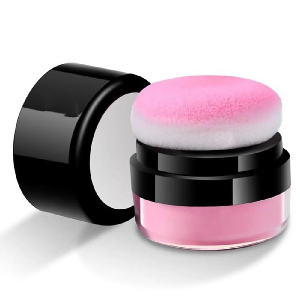 Oil Control Air Cushion Blush, Air Cushion Cheek Blush,Blush Powder,Loose Powder Blush Air Cushion Blush Natural Blusher,Face Blush Palette Face Blusher Makeup (Little Pink)