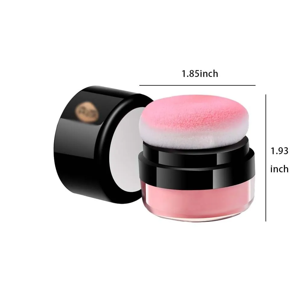 Oil Control Air Cushion Blush, Air Cushion Cheek Blush,Blush Powder,Loose Powder Blush Air Cushion Blush Natural Blusher,Face Blush Palette Face Blusher Makeup (Milk Tea Nude Color)