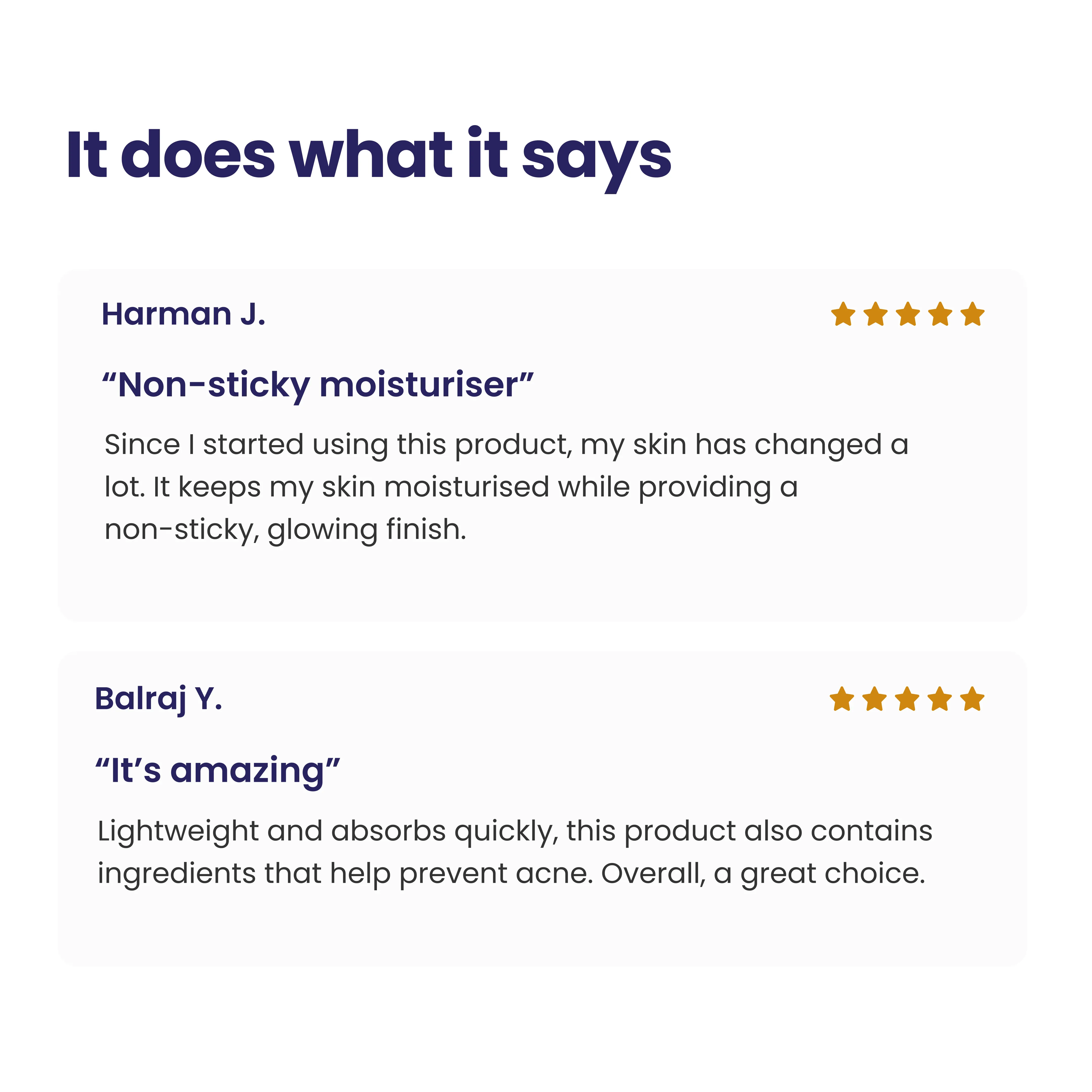 Oil Free Moisturiser