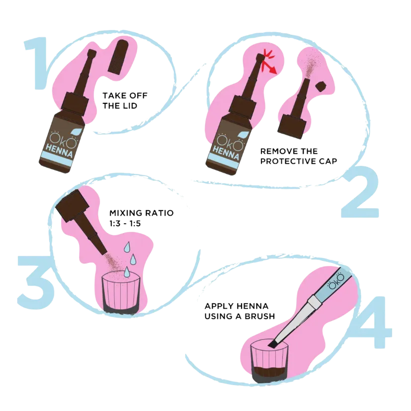 OkO - Power Powder Henna, 5g - Choose Your Colour