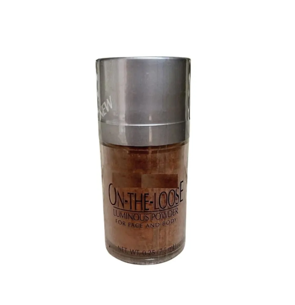 On-the-Loose Luminous Powder for Face and Body AMBER GLOW 0.25 oz ~ lightweight shimmering radiant finish