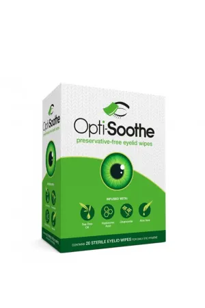 OPTI-SOOTHE Eyelid Wipes 20s