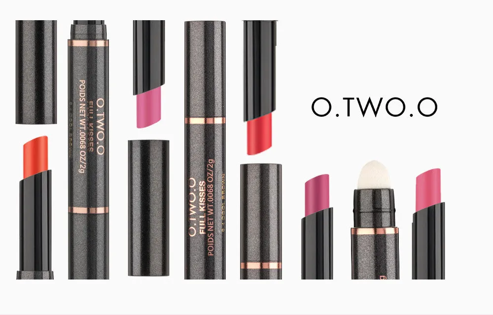 O.TWO.O Velvet Matte Lip Pen Double Head Waterproof Matte Moisturize Lipsticks