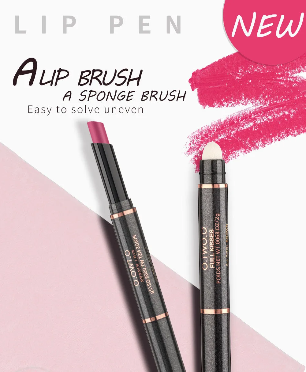 O.TWO.O Velvet Matte Lip Pen Double Head Waterproof Matte Moisturize Lipsticks