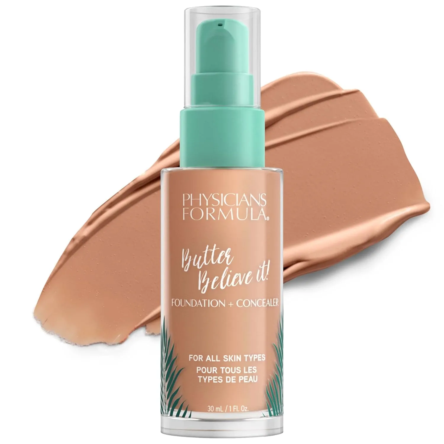 Physicians Formula Butter Believe It! Foundation   Concealer Medium-to-Tan | Dermatologist Tested, Clinicially Tested