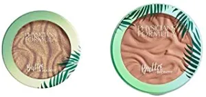 Physicians Formula Murumuru Butter Highlighter, Champagne, 0.17 Ounce with Murumuru Butter Bronzer, 0.38 Ounce