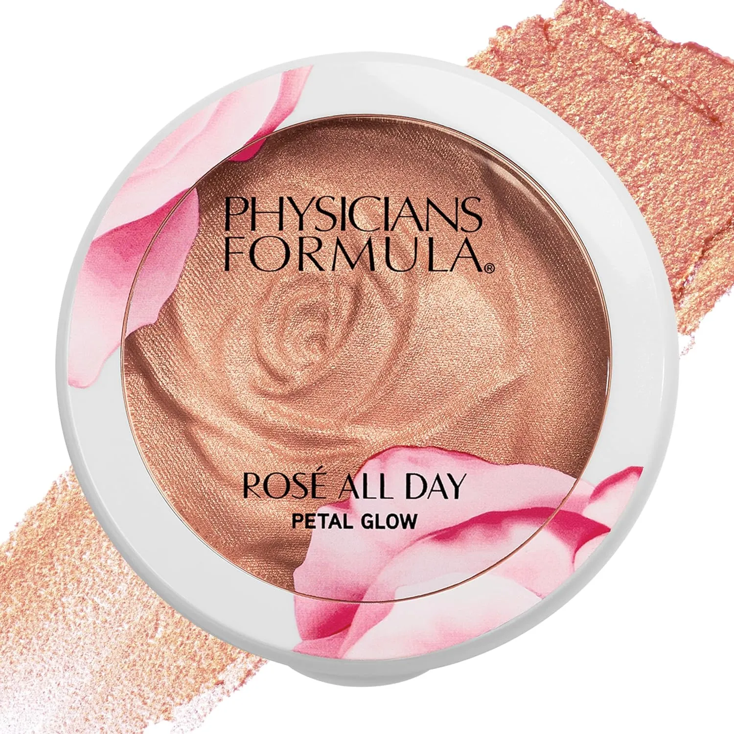 Physicians Formula Ros All Day Highlighter Blush Face Powder, Pink Petal Glow, Dermatologist Tested, Clinicially Tested