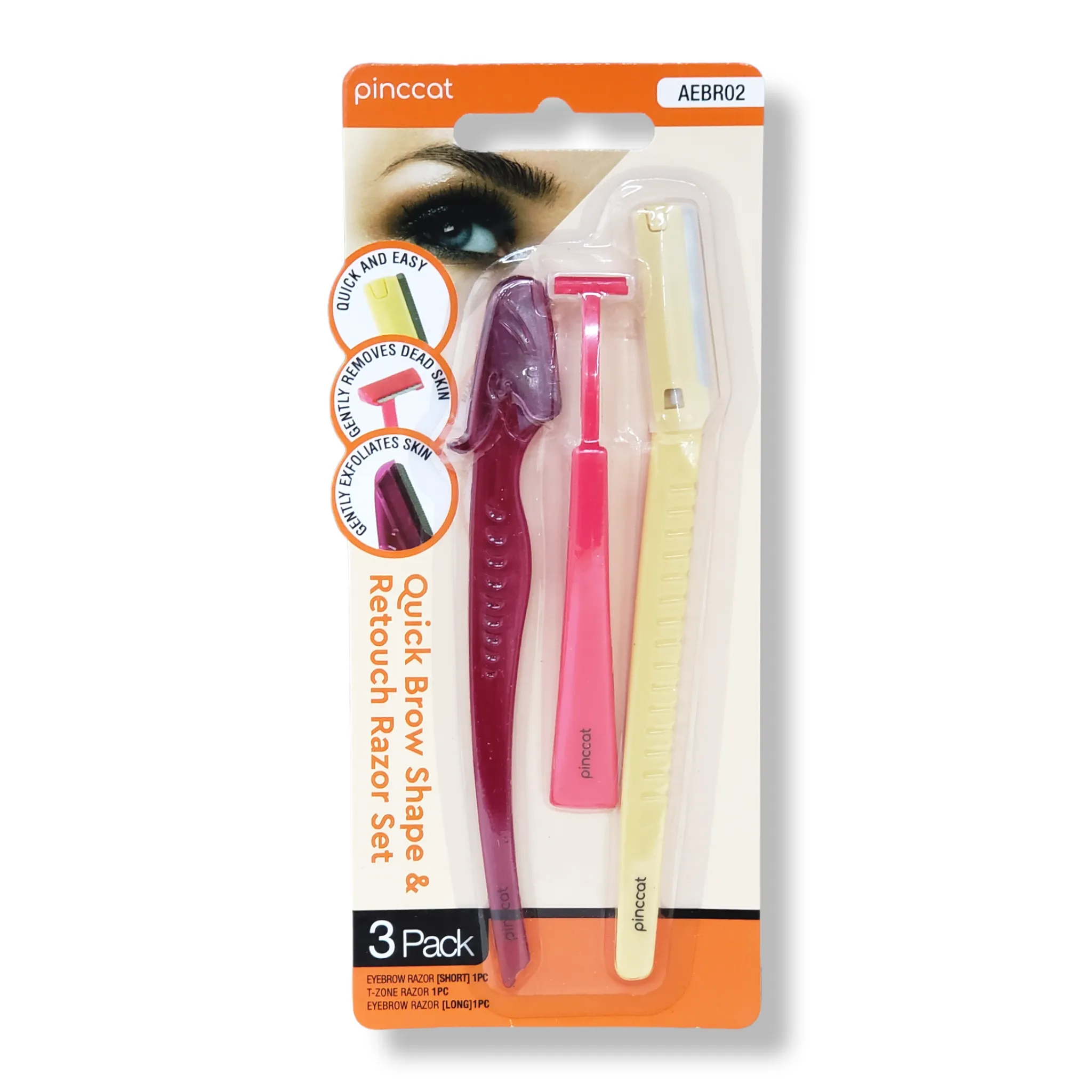 Pinccat Quick Brow Shape & Retouch Razor Set