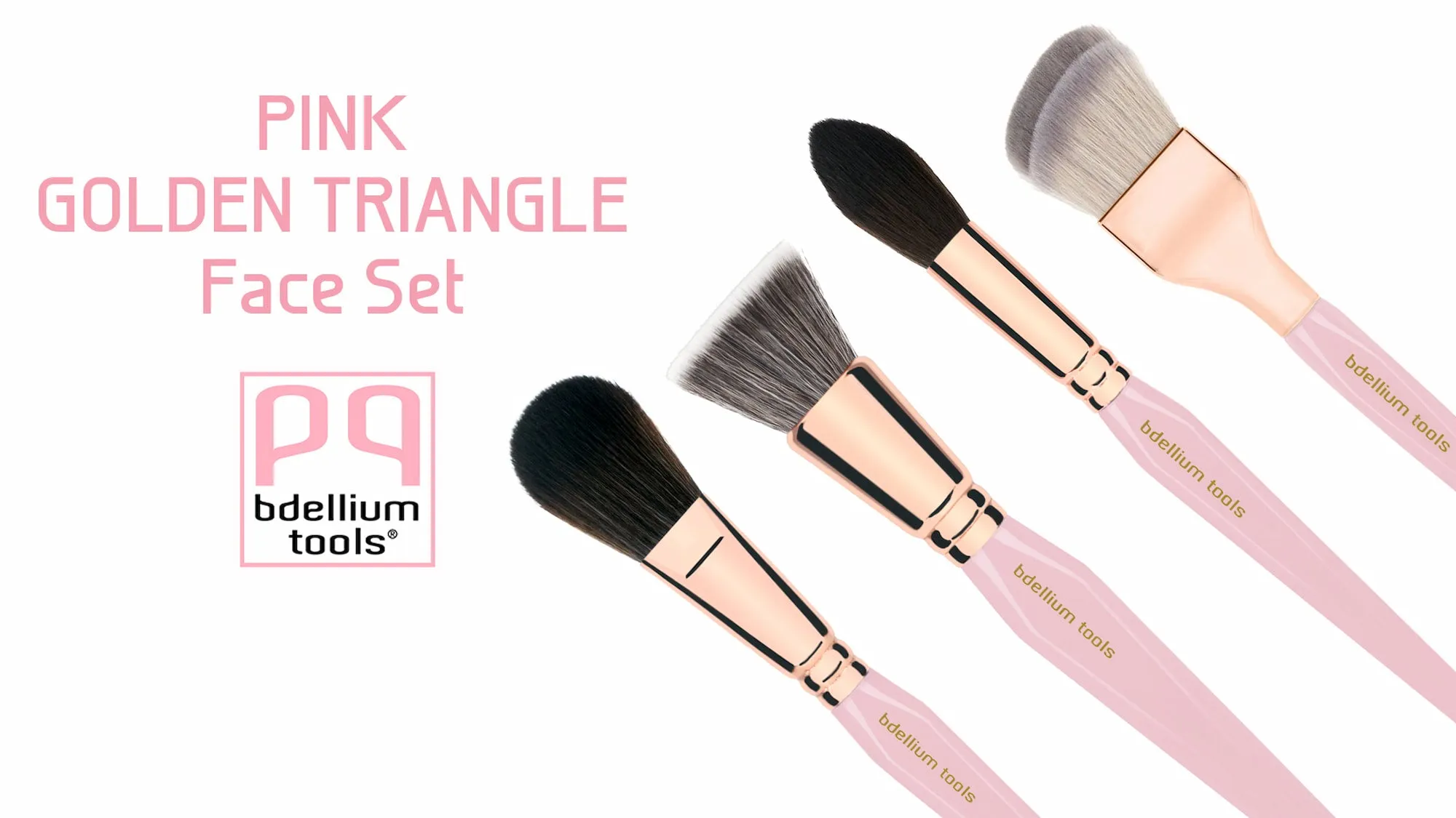 Pink Golden Triangle Face Set