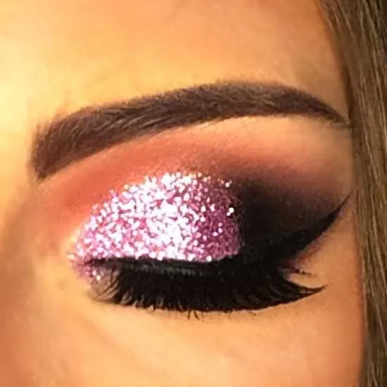 Prima Makeup Pressed Glitter Pink Multi-Tonal Eyeshadow  - Pink to Make the Boys Wink