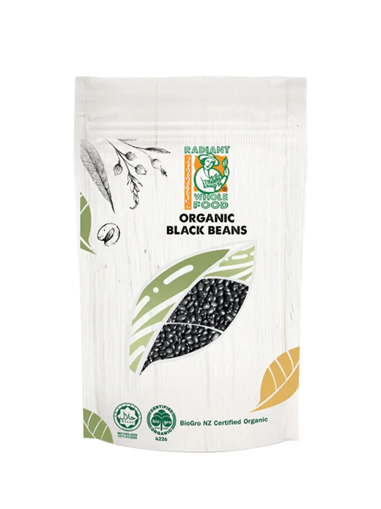 RADIANT ORGANIC BLACK BEAN 500G