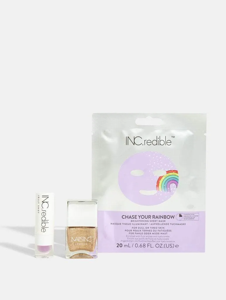 Rainbow Day Face Lip & Nail Gift Set
