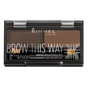 Rimmel Brow This Way Eyebrow Kit 003 Dark Brown