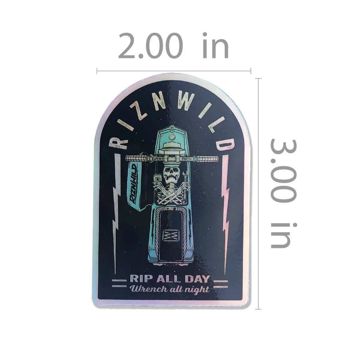 RIP HOLOGRAPHIC STICKERS 2-PACK