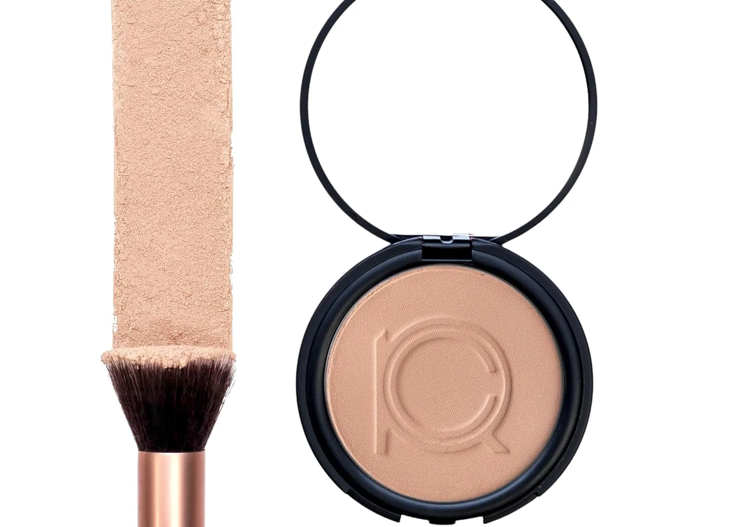 Roman Color Pressed Powder foundation compact Beauty Makeup face powder compact Powder foundation full coverage polvo compacto Longwear Medium Full Coverage (0.49 OZ) (1303-Kale)