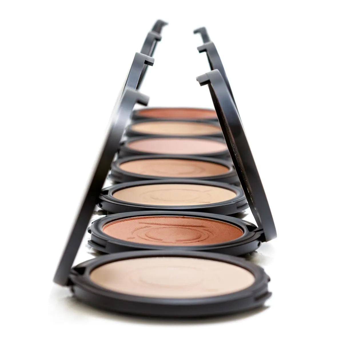 Roman Color Pressed Powder foundation compact Beauty Makeup face powder compact Powder foundation full coverage polvo compacto Longwear Medium Full Coverage (0.49 OZ) (1303-Kale)
