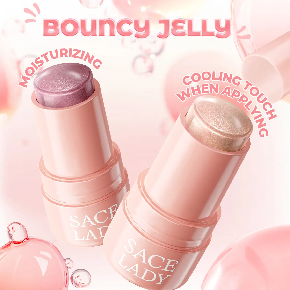 SACE LADY Highlighter Stick – Hydrating Jelly Glow, Long-Lasting Radiance & Multi-Use Shimmer
